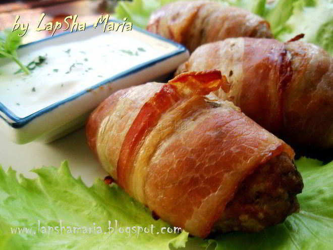 Рецепт котлет с кускусом в беконе