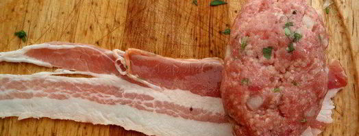 котлеты с кускусом в беконе. Шаг 2