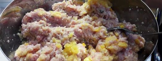 курино-тыквенные котлеты с базиликом. Шаг 3