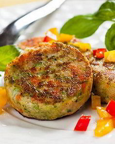 Куриные котлеты с брокколи и манкой