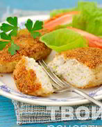 Куриные котлеты с кабачками