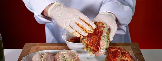 куриные котлеты тапака с зеленью. Шаг 11