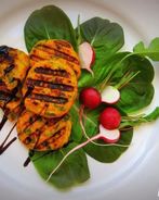 Морковно-куриные котлетки на гриле