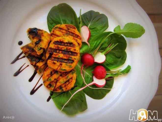 Рецепт морковна-куриных котлетки на гриле