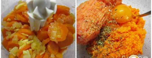 морковно-куриные котлетки на гриле. Шаг 2