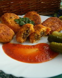 Морковные котлеты с куриной печенью