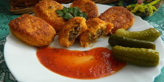 Морковные котлеты с куриной печенью