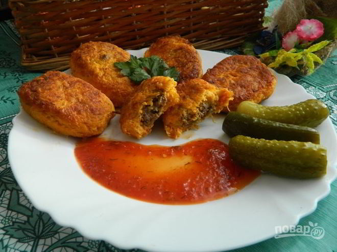 Рецепт морковных котлет с куриной печенью