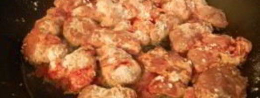 морковные котлеты с куриной печенью. Шаг 4