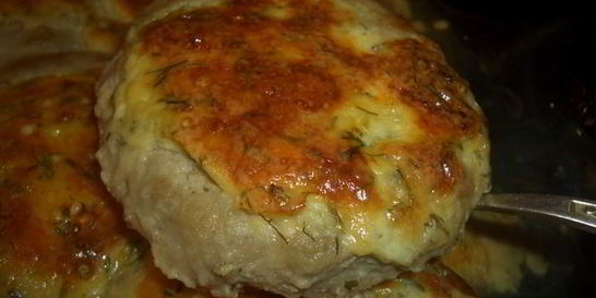 Мясные котлеты Гнезда с сыром
