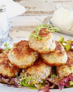 Мясные котлеты с кабачками