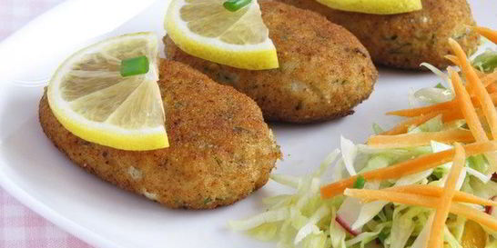 Нежные котлетки из камбалы