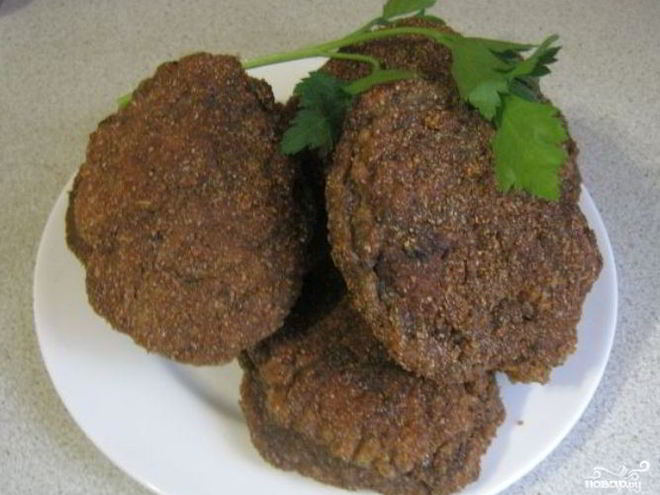 Рецепт печеночных котлет из говяжьей печени