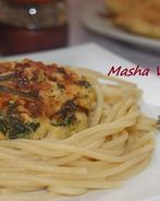 Рубленные куриные котлеты с фетой и шпинатом