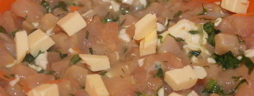 рубленные куриные котлеты с фетой и шпинатом. Шаг 4