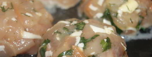 рубленные куриные котлеты с фетой и шпинатом. Шаг 5