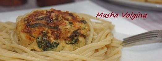 рубленные куриные котлеты с фетой и шпинатом. Шаг 6