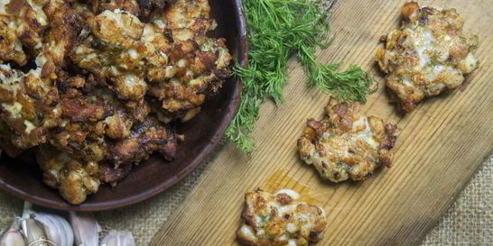 Рубленные куриные котлеты с сыром