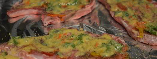 свиные котлеты с горчичным пряным маслом. Шаг 3