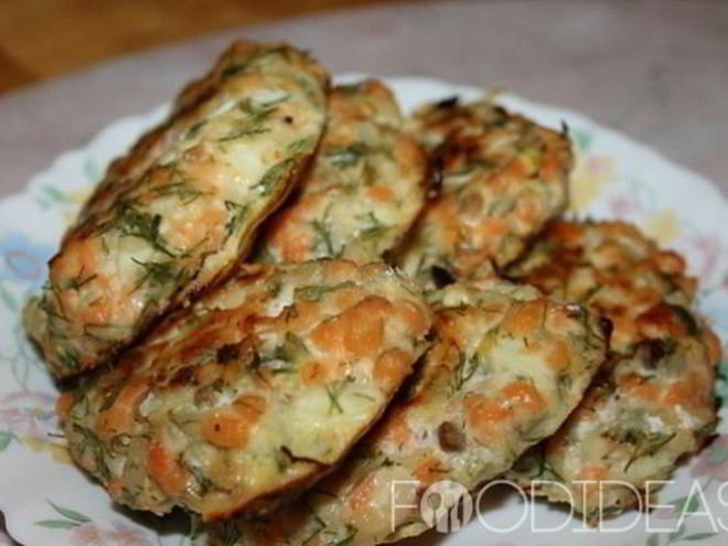 Рецепт запеченных котлет из семги