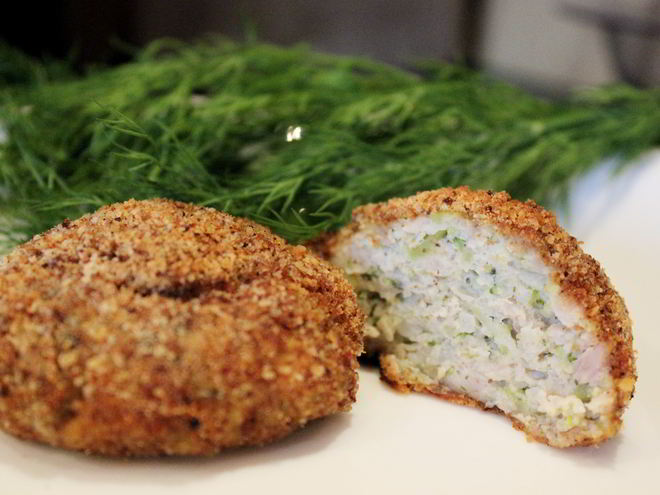 Рецепт запеченых котлет с цветной капустой и брокколи