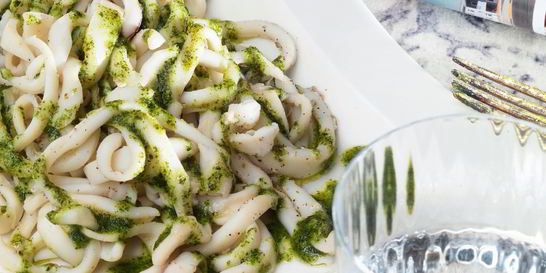 Лапша из кальмара