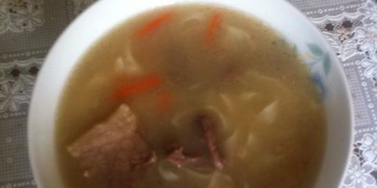 Лапша из конины