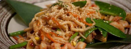 лапша пат тай с тигровыми креветками. Шаг 5