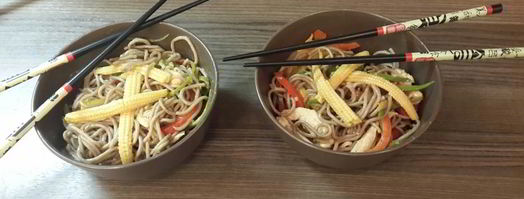 лапша с овощами и курицей. Шаг 6