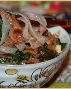 Лапша ширатаки со шпинатом