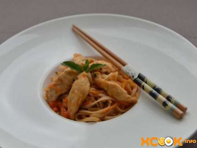 Рецепт лапши удон с курицей