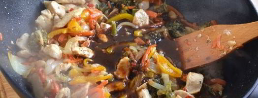 лапша вок с курицей. Шаг 11