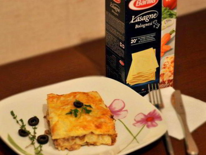 Рецепт домашней лазанья