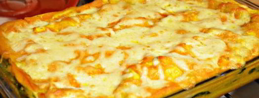 лазанья из индейки со шпинатом и соусом из тыквы. Шаг 11