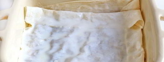 лазанья из лаваша с фаршем и сметанным соусом. Шаг 15