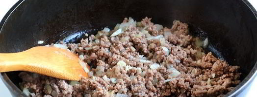 лазанья из лаваша с фаршем и сметанным соусом. Шаг 7