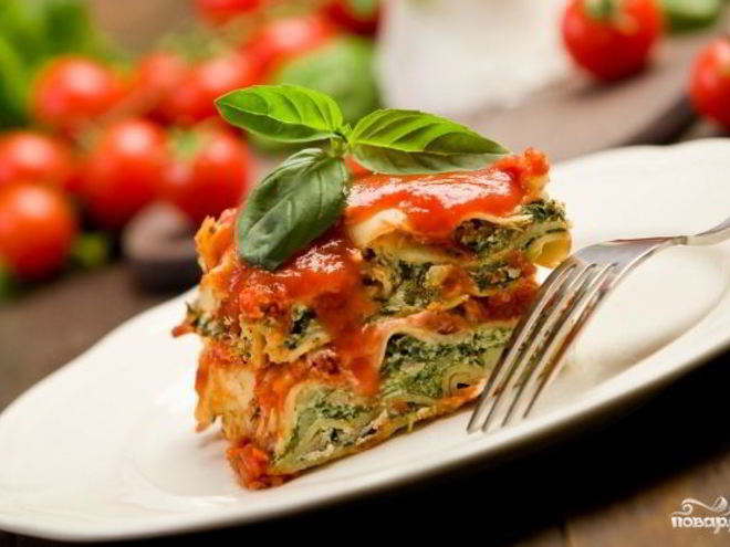 Рецепт лазаний низкокалорийная