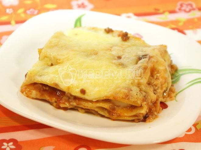 Рецепт лазаний по-домашнему