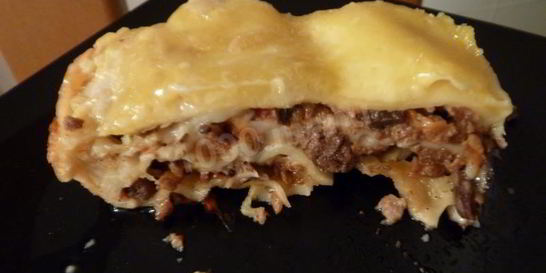 Лазанья с фаршем и грибами