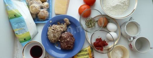 лазанья с фаршем и грибами. Шаг 2