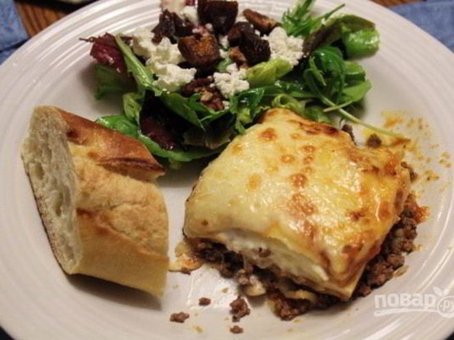 Рецепт лазаний с готовыми листами