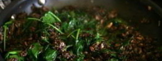 лазанья с грибами и шпинатом. Шаг 3