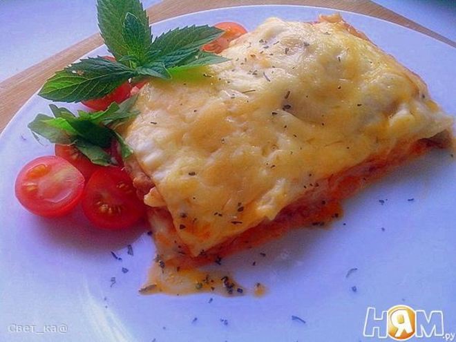 Рецепт лазаний с куриным рагу