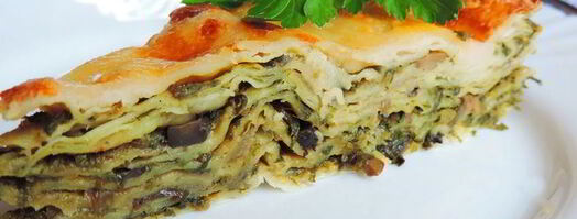 зеленая лазанья на лаваше. Шаг 8