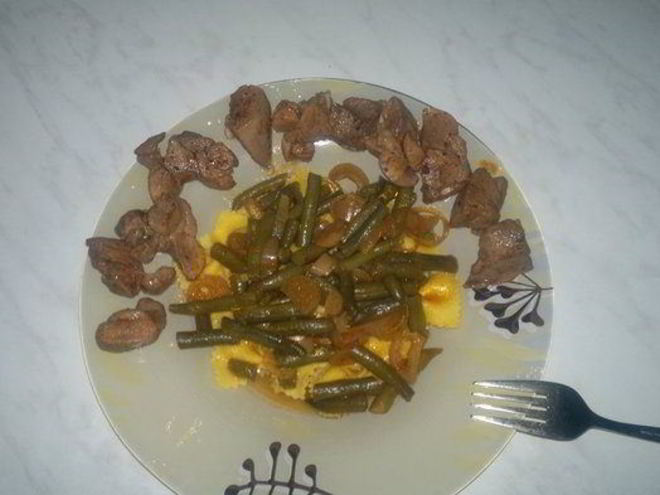 Рецепт бедра индейки и макароны со стручковой фасолью