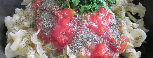 итальянская паста с овощами и черными маслинами. Шаг 2