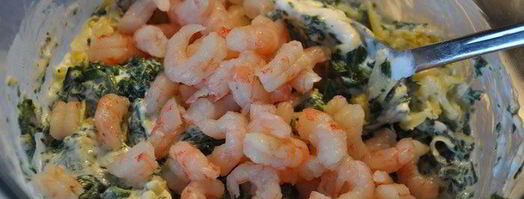 каннеллони с креветками и шпинатом. Шаг 3