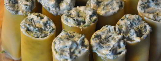 каннеллони с креветками и шпинатом. Шаг 5