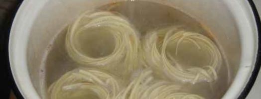 макароны гнезда с мясом и овощами. Шаг 21