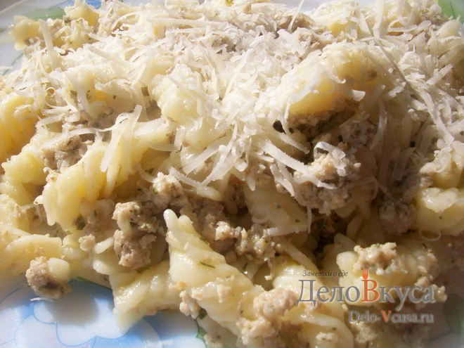 Рецепт макарон по-флотски со свининой и укропом